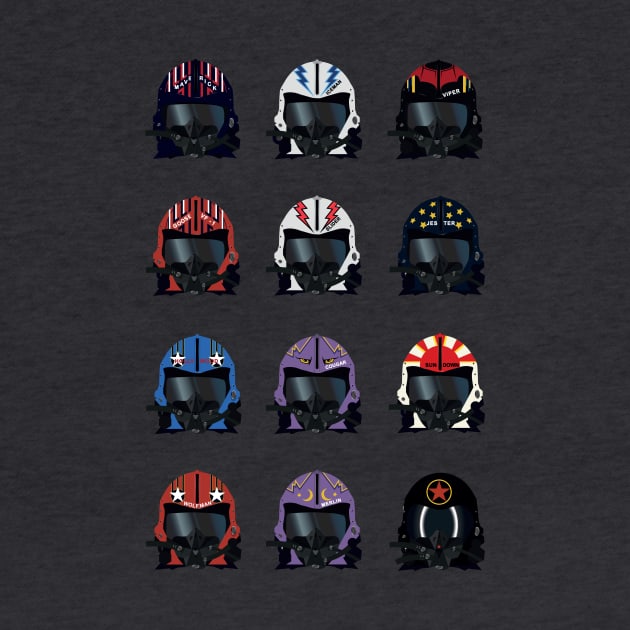 Top Gun helmets by Chevsy